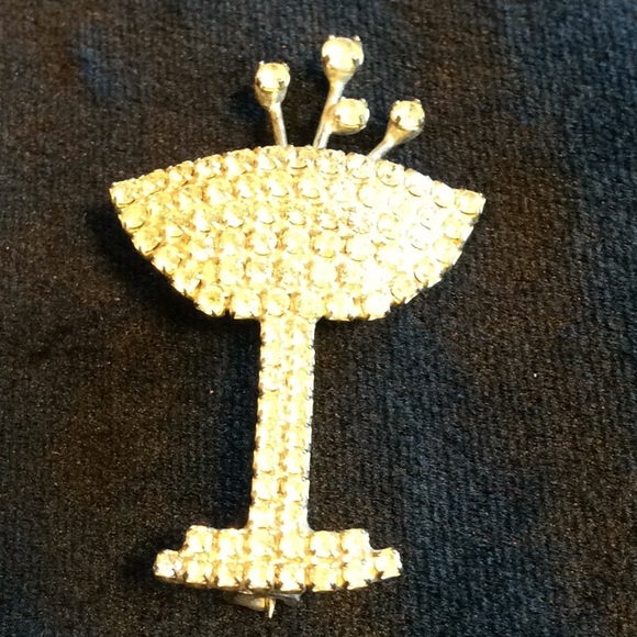 Vintage Cocktail 3 Pc. Brooch Set - Picture 4 of 6